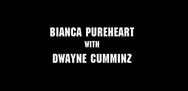  Sexy blonde white whore Bianca Pureheart loves to sucks black dick then licks his asshole